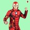 Marvel Iron Man Costume Padded Jumpsuit with 3D Mask and Metallic Details